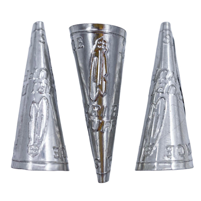 45JC815: Jingle Cones Child Size Missouri River Style Silver 45mm - 100 Pieces