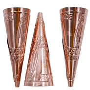 45JC856: Jingle Cones Child Size Missouri River Style Copper 45mm - 100 Pieces