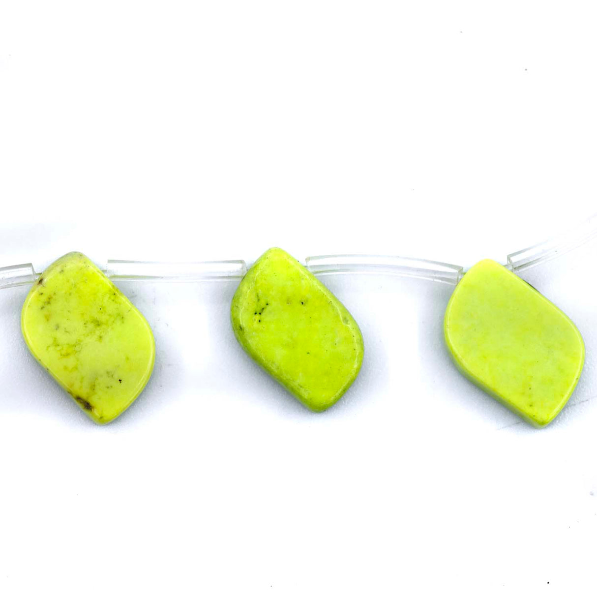 45ST612-LM: Lime Green Magnesite Flat Wave 12x17mm