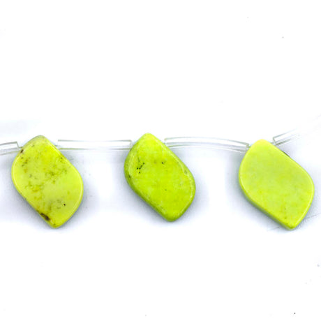 45ST612-LM: Lime Green Magnesite Flat Wave 12x17mm