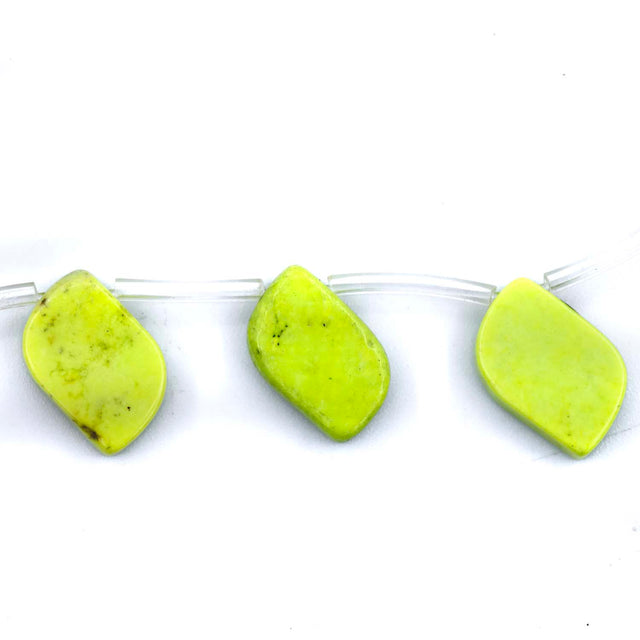 45ST612-LM: Lime Green Magnesite Flat Wave 12x17mm