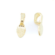 FI385-6G: Zinc Alloy Glue On Bail Gold 15mm 10 Pcs