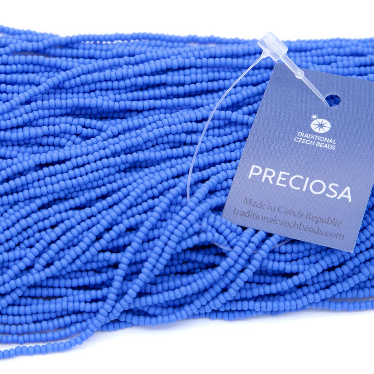 11SB973-PM: CZ Seed Bead Permalux Light Blue Matte 11/0 - 6HK