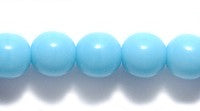 6RD162: Czech Round Turquoise Blue 6mm 300PC