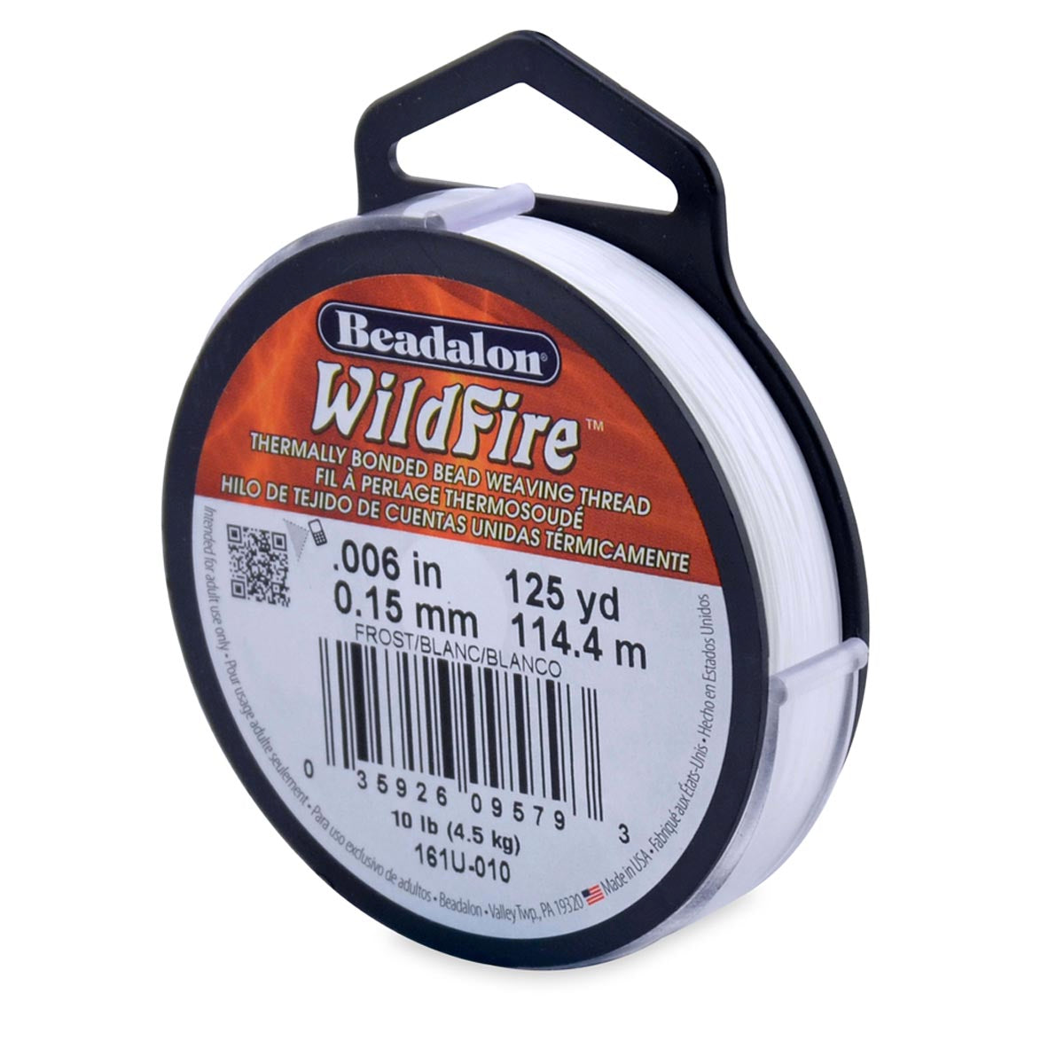 65TN312-125: Wildfire Thread Frost 125 Yards Spool .006 10lb