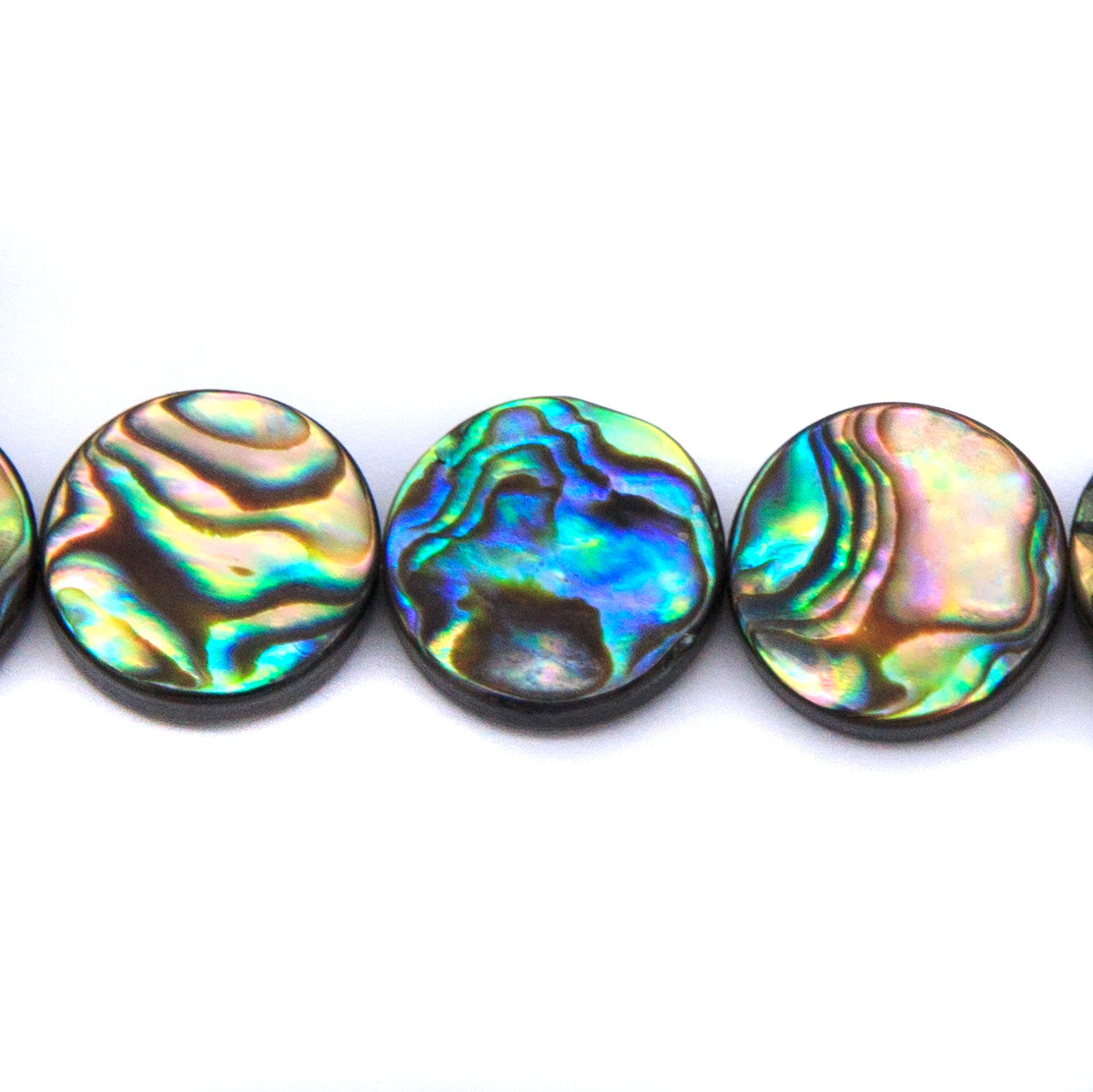 14AB558-F: Abalone Coin 14mm - 1STR