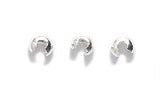 3FI169-S: Crimp Cover Nickel Free Silver 3mm 1 Gross
