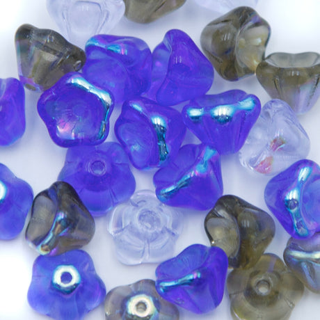 46FL525-1: CZ Flower Mix 6x8mm 25 Pieces