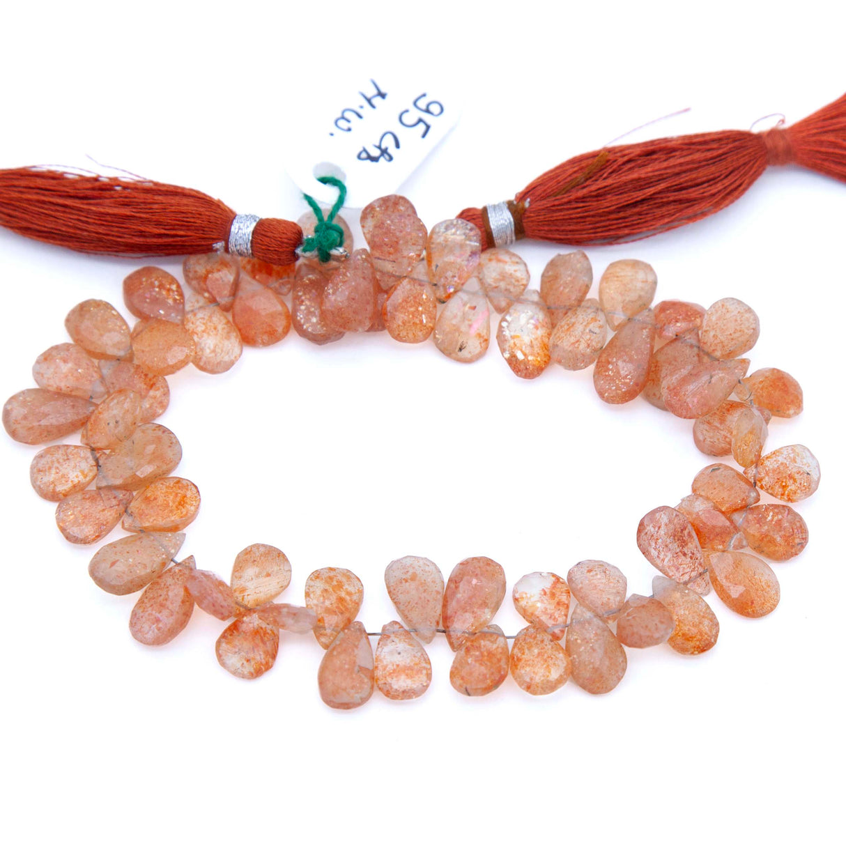 42ST120-FP: Sunstone Faceted Pear Drop 6-7x10-12mm Avg