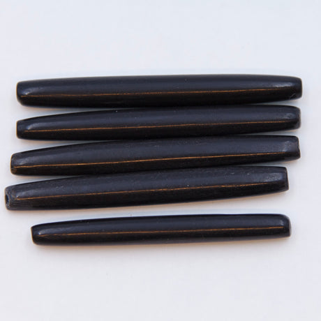 48HP109-T: Buffalo Horn Hair Pipe 2 Inch Thin 25 Pc