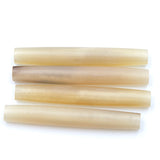 48HP250: Horn Hair Pipe Natural Color 2" 25Pc