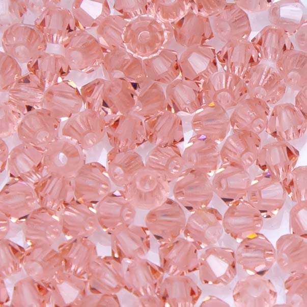 80CC293-RP: Preciosa Czech Crystal Diamond Rose Peach 3mm