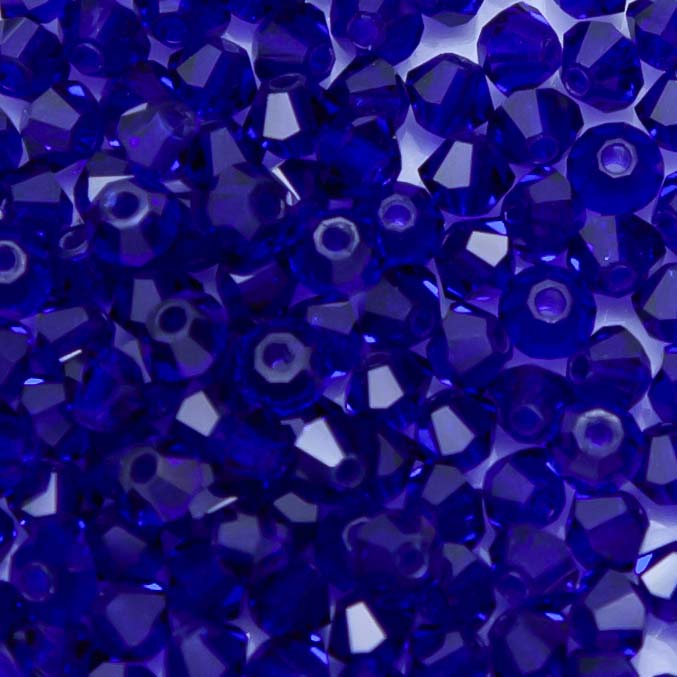 80CC278: Preciosa Czech Crystal Diamond Cobalt 3mm