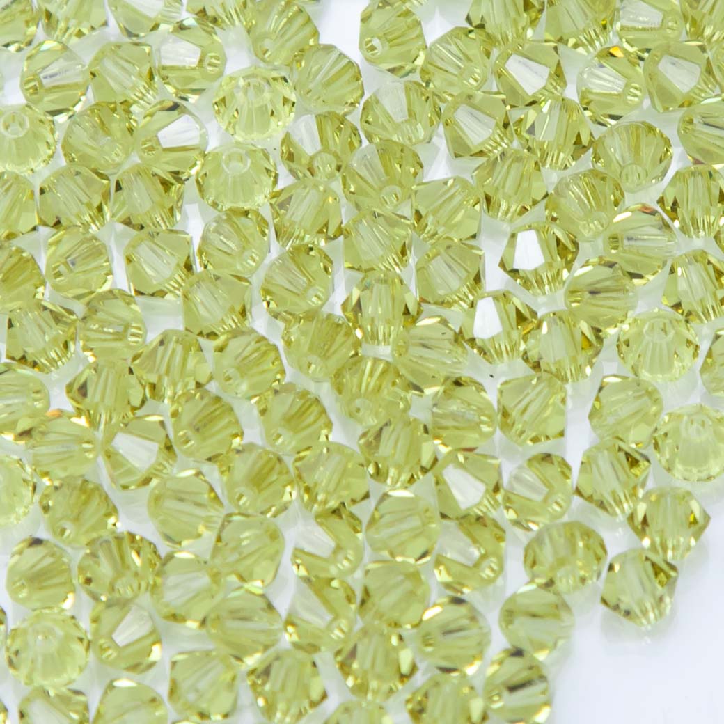 82CC225: Preciosa Czech Crystal Diamond Acid Yellow 4mm