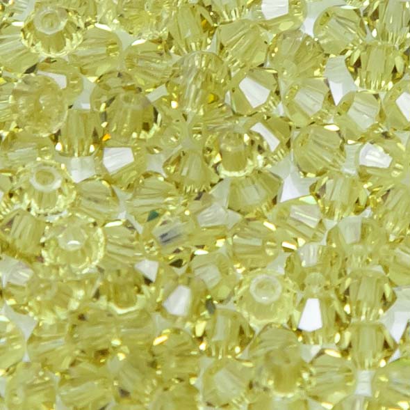 80CC225: Preciosa Czech Crystal Diamond Acid Yellow 3mm