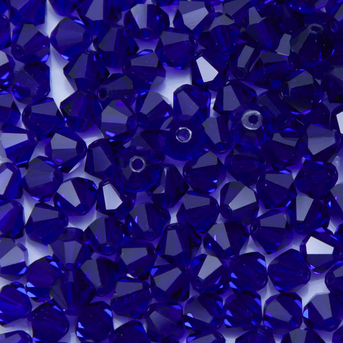 84CC278: Preciosa Czech Crystal Diamond Cobalt 5mm