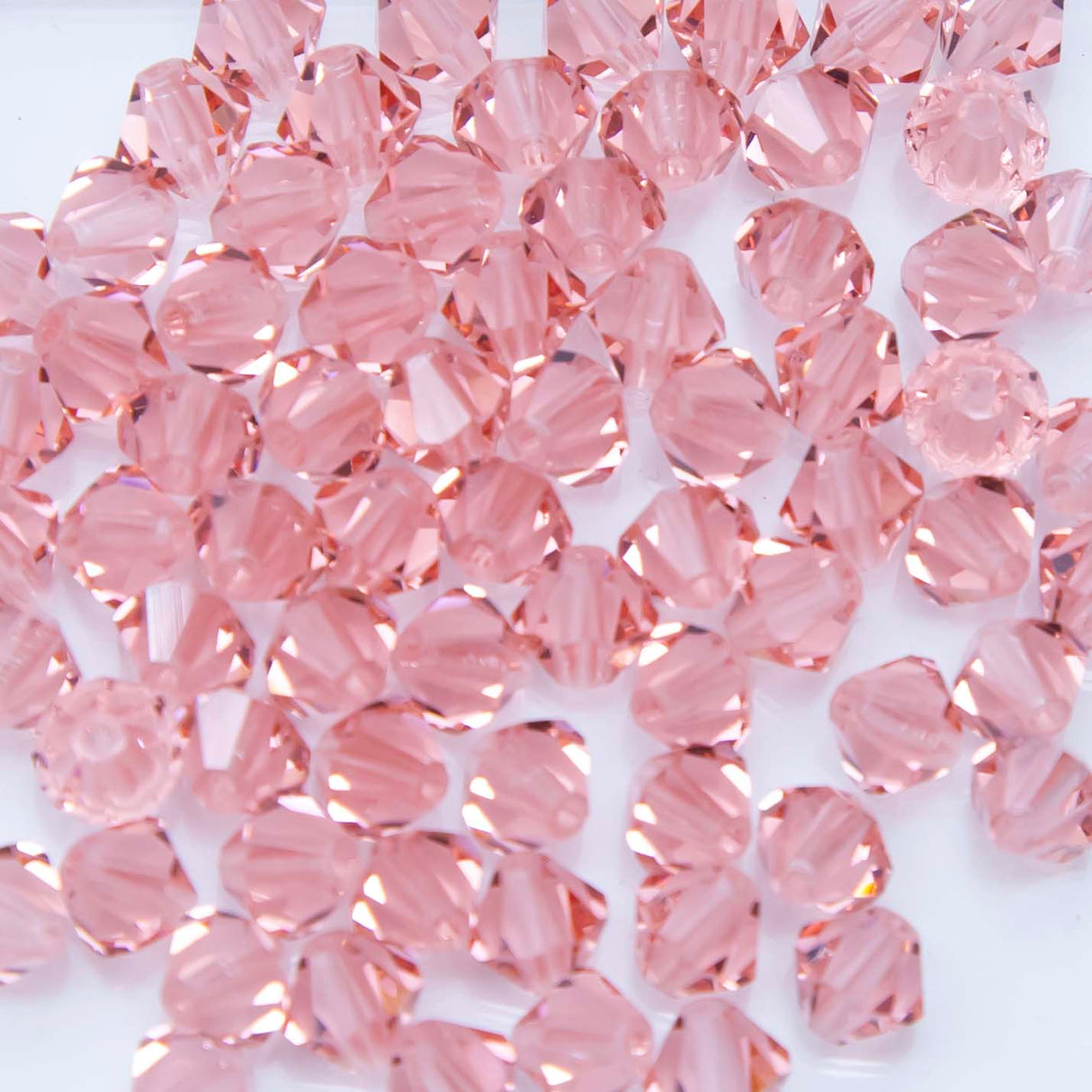 86CC293-RP: Preciosa Czech Crystal Diamond Rose Peach 6mm