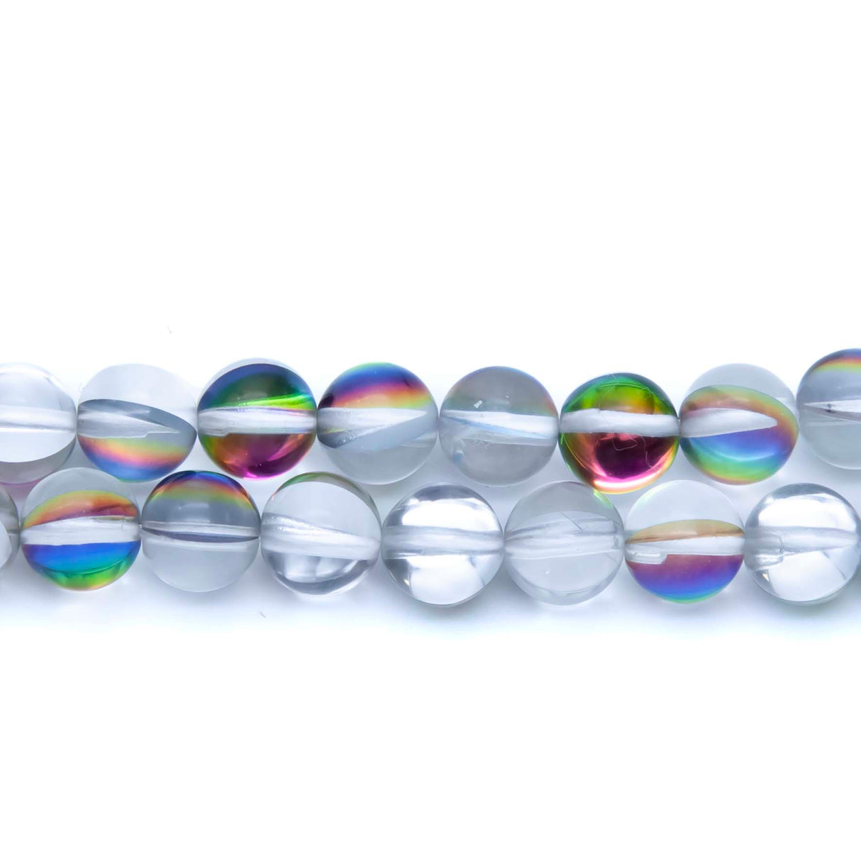 8CD811: Mystic Aura Quartz Silver 8mm