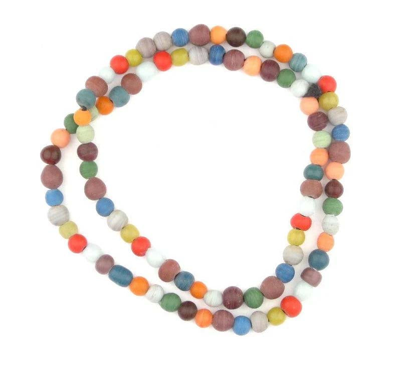 GA720-JVA: Multicolor Sphere Java Glass Beads 7mm - 1 STR