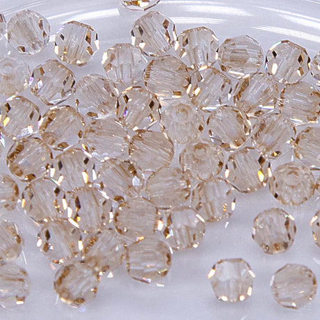 4CC051: Preciosa Crystal Round Honey 4mm - 72PC