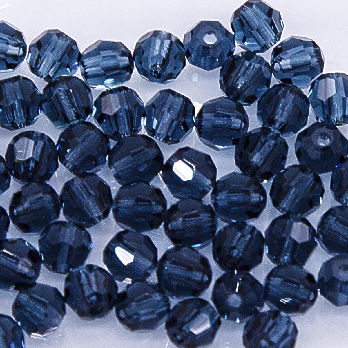 4CC269: Preciosa Crystal Round Montana Blue 4mm-72PC