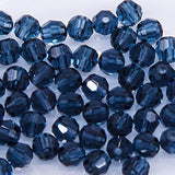 4CC269: Preciosa Crystal Round Montana Blue 4mm-72PC