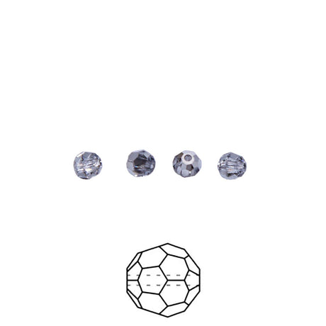 4CC812-HC: Preciosa Crystal Labrador 1/2 4mm-72PC