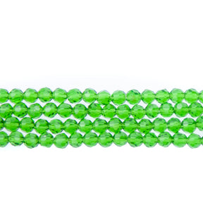 4CG286: 4mm Emerald Glass Faceted Round