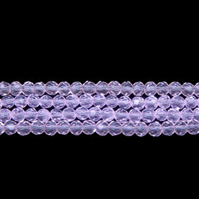 4CG291: 4mm Pink Glass Faceted Round