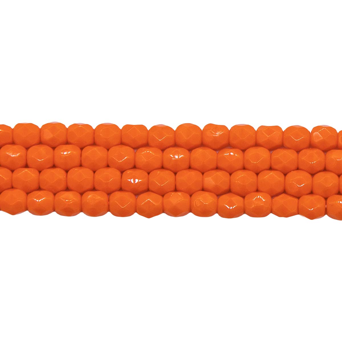 4FC134R: CZ FACET RD Opaque Orange 4mm-100PC