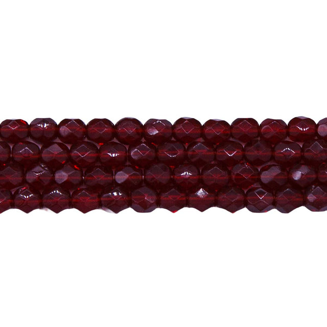 4FC246: CZ FACET RD TRANS Garnet 4mm-600PC