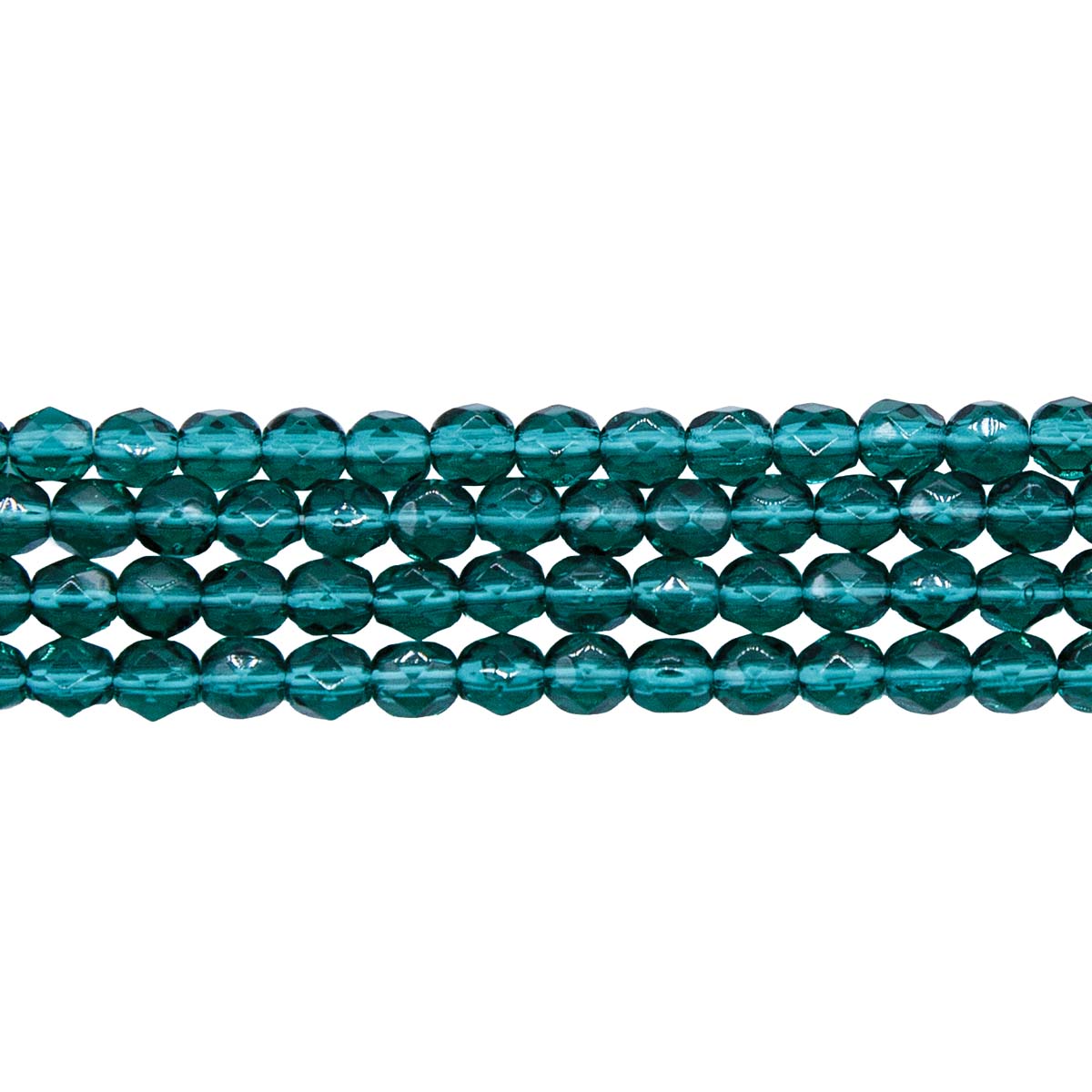 4FC288R: CZ FACET RD Trans DK Emerald 4mm-100PC