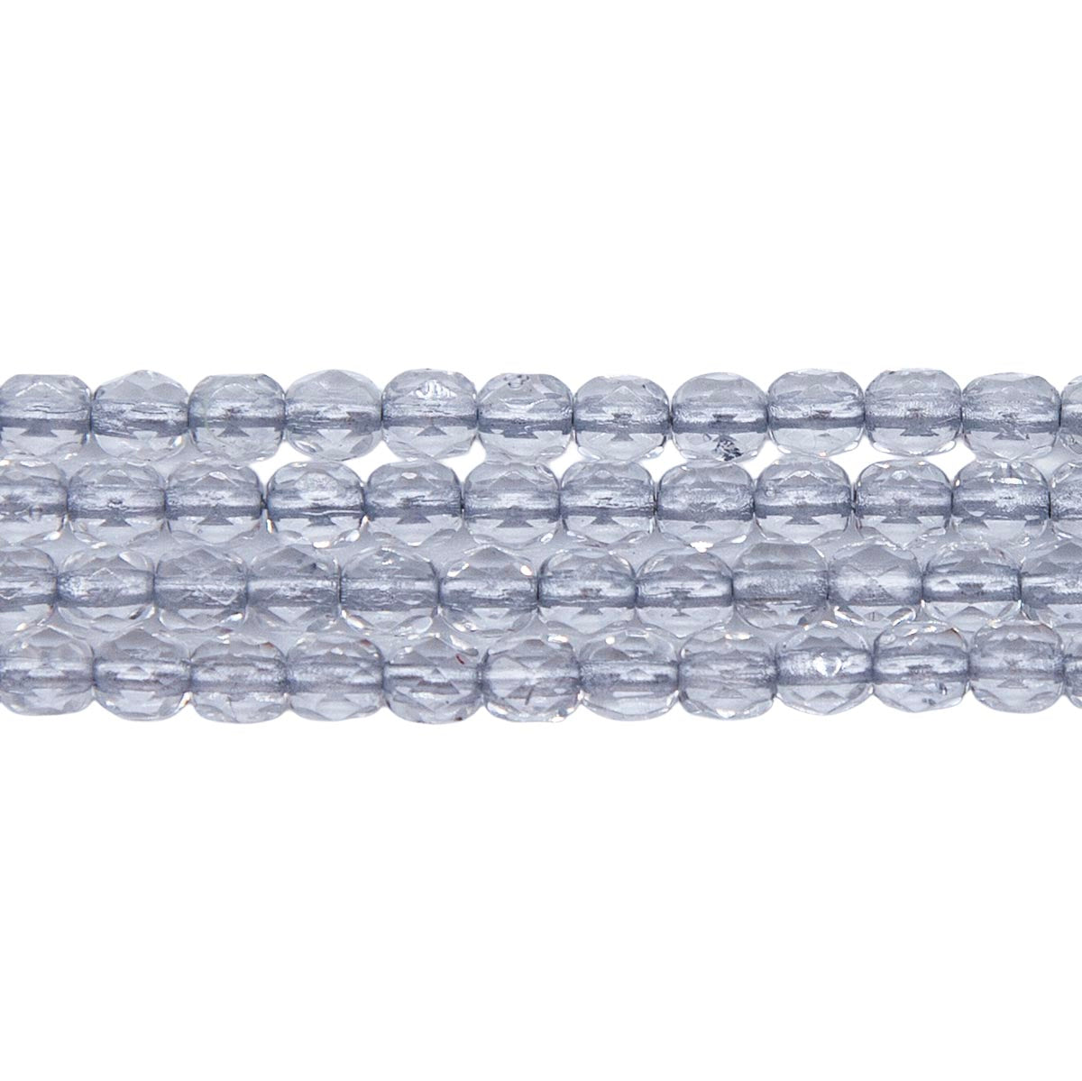 4FC403R: Czech FC Round SilverLined Grey 4mm - 100PC
