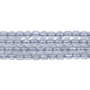 4FC403R: Czech FC Round SilverLined Grey 4mm - 100PC