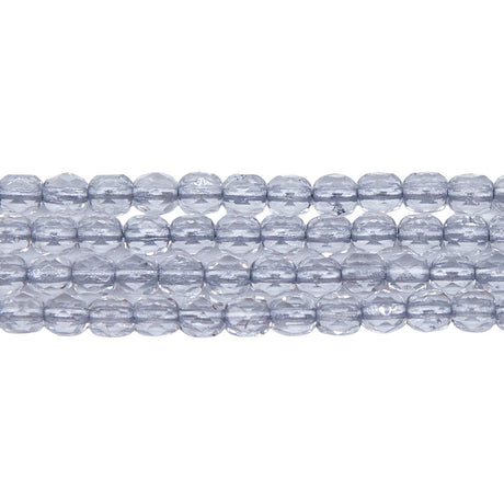 4FC403R: Czech FC Round SilverLined Grey 4mm - 100PC