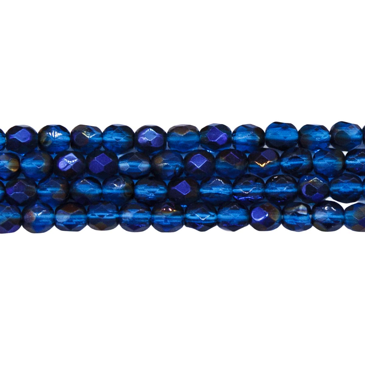 4FC568-UR: CZ FACET RD Capri Blue Azuro AB 4mm-100PC