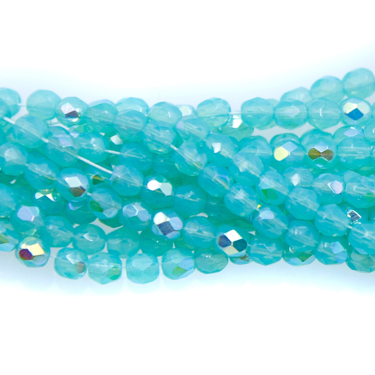 4FC580-SR: CZ FACET RD Opal Seafoam AB 4MM - 100PC