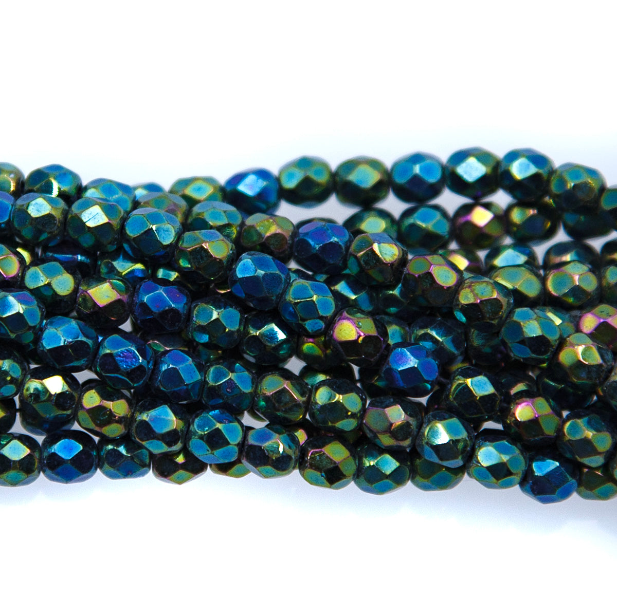 4FC588: CZ FACET RD Green Iris 4mm 600PC