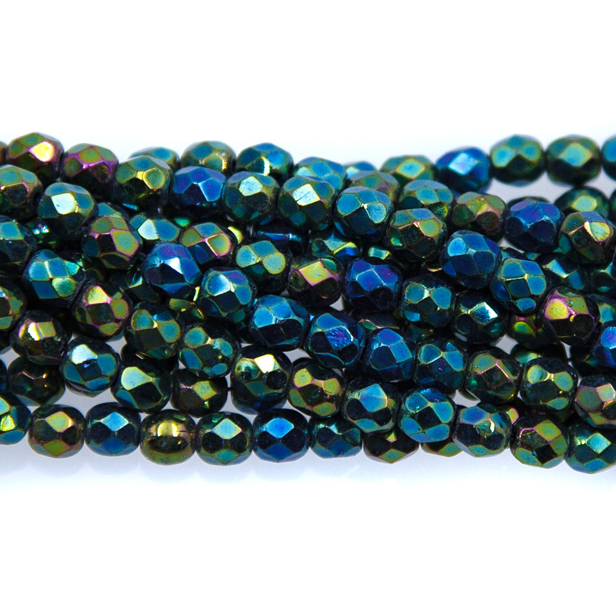 4FC588R: CZ FACET RD Green Iris 4mm-100PC
