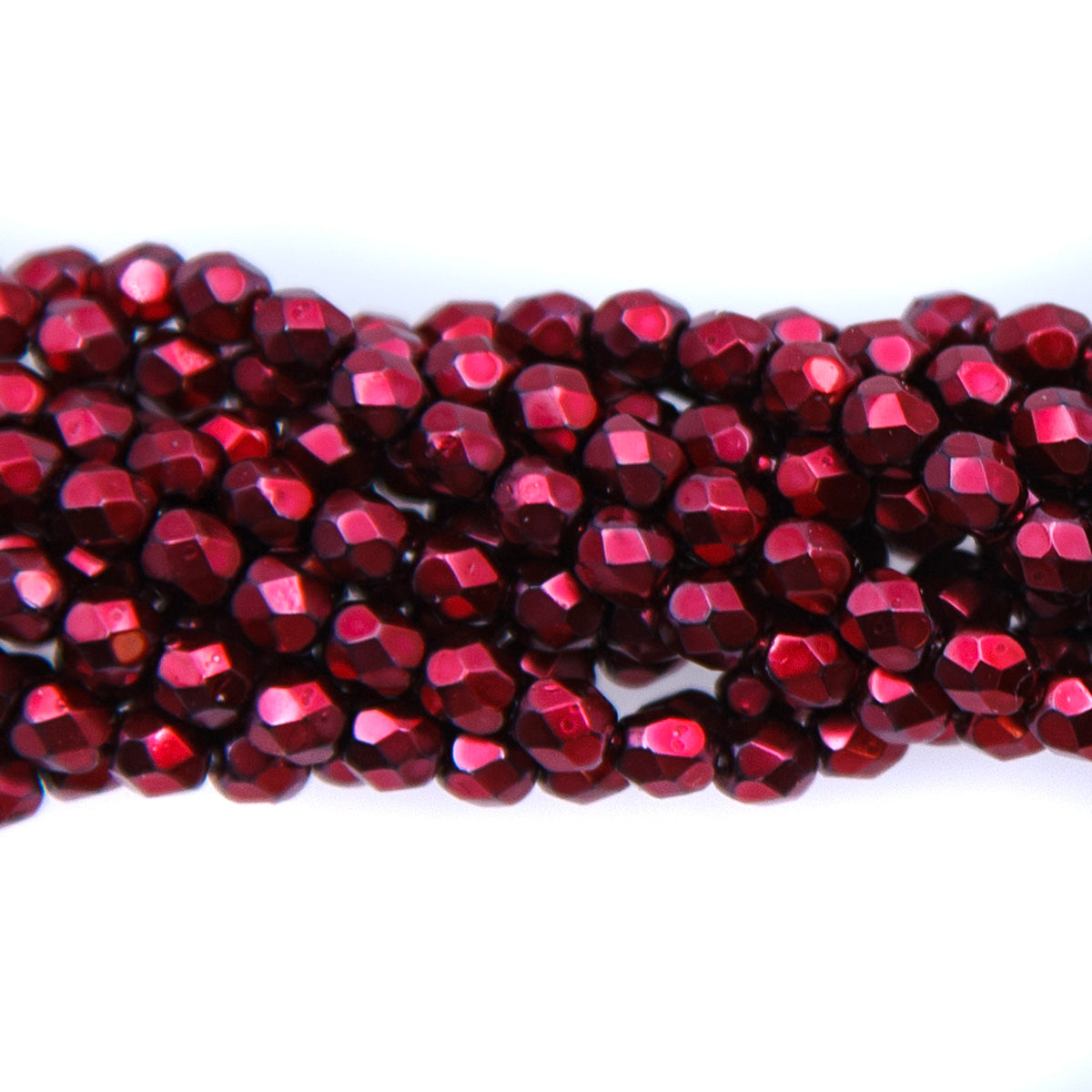 4FC844: CZ FACET RD Metallic Red 4MM-600PC