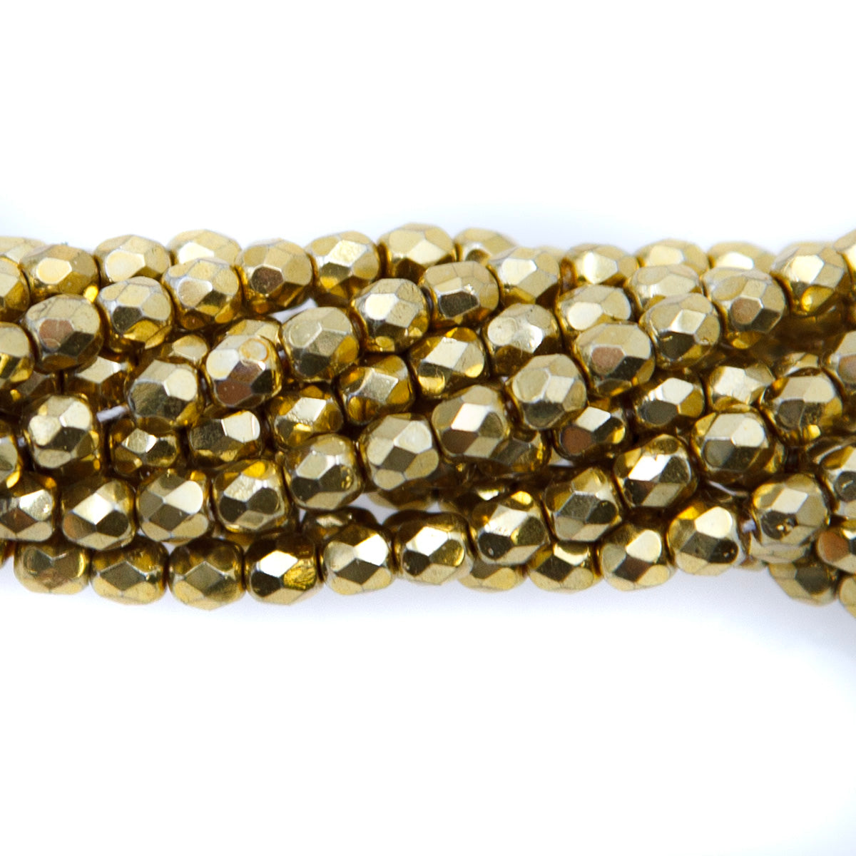 4FC854-F: CZ FACET RD Full Coated Gold 4mm-600PC