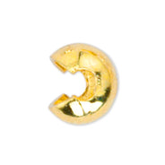 4FI169-1GP: Crimp Cover 4mm Gold Plated 20PPK