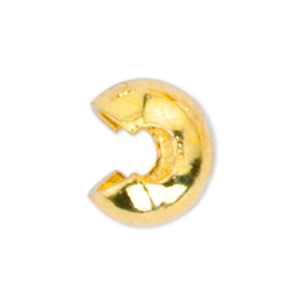 4FI169-1GP: Crimp Cover 4mm Gold Plated 20PPK