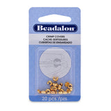 4FI169-1GP: Crimp Cover 4mm Gold Plated 20PPK