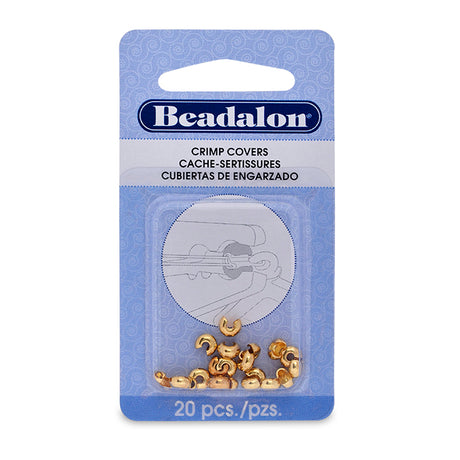 4FI169-1GP: Crimp Cover 4mm Gold Plated 20PPK