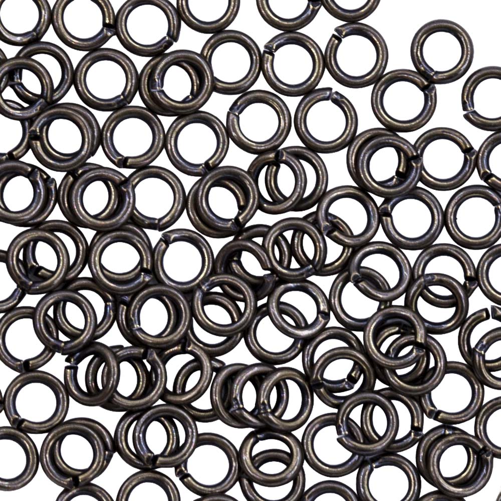4FI200-AB: Jump Ring ANT Brass 4mm - 144PC