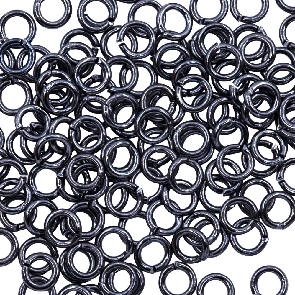 4FI200-GM: Jump Ring Gun Metal 4mm NF - 144PC