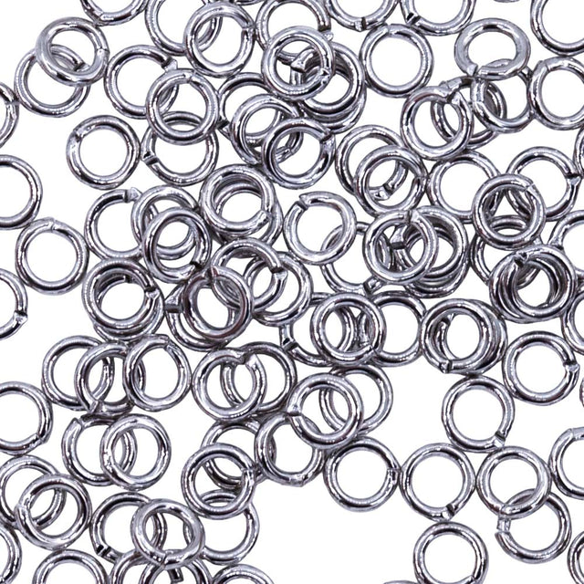 4FI200-R: Jump Ring Rhodium 4mm NF - 144PC
