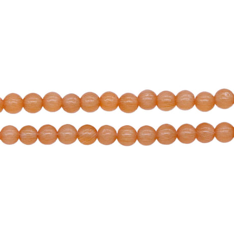 4FO634-2: Fiber Optic Bead Round Orange 4mm