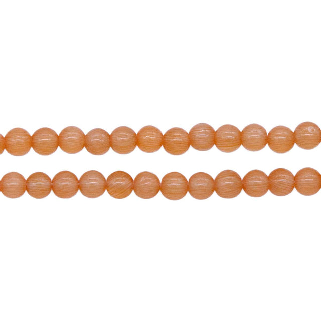4FO634-2: Fiber Optic Bead Round Orange 4mm